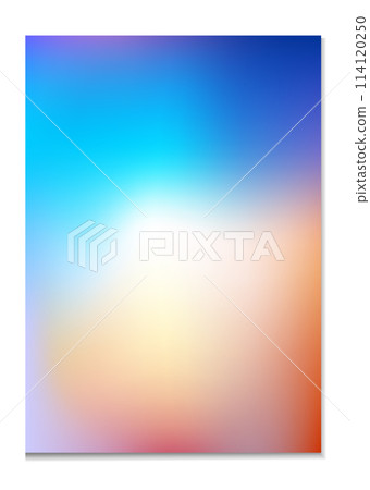 Abstract blu and red wavy liquid background. Gradient mesh. Vector image. Red and blu saturated vivid color blend. Modern design template for posters, ad banners, brochures, flyers, covers, websites. 114120250