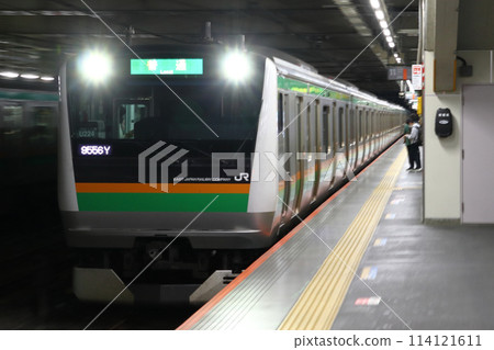 Utsunomiya Line E233 series train (suspended due to Furutonegawa Bridge replacement work: 2024) Utsunomiya Line E233 series train (suspended due to Furutonegawa Bridge replacement work: 2024) 114121611