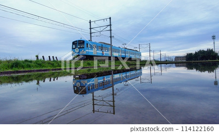 Water Mirror Train Omi Railway 2024-2 Water Mirror Train Omi Railway 2024-2 114122160