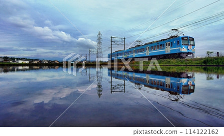 水鏡列車 近江鐵道 2024-4 水鏡列車 近江鐵道 2024-4 114122162