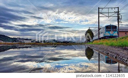 Water Mirror Train Omi Railway 2024-24 114122635