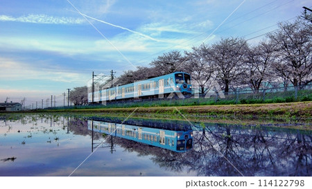 Water mirror train Omi Railway 2024-34 114122798