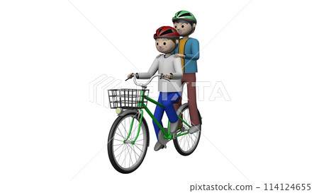 小學生騎腳踏車危險圖解/兩人座【透明】 114124655