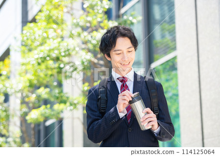 Businessman with my bottle Businessman with my bottle 114125064