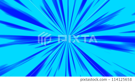 Thick lines, radial abstract background, blue, light blue 114125658