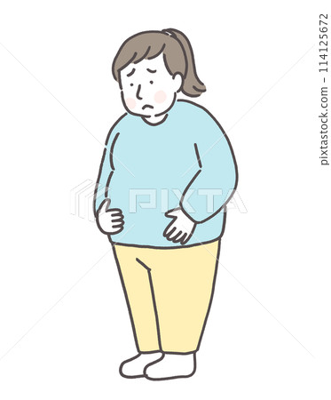 Women who are worried about their body shape Women who are worried about their body shape 114125672