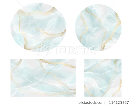 Beautiful light blue marble style frame set Beautiful light blue marble style frame set 114125867