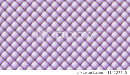 Upholstery quilted background. Purple leather texture sofa backdrop. Seamless texture quilted background Upholstery quilted background. Purple leather texture sofa backdrop. Seamless texture quilted background 114127540