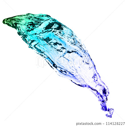 colour splashing water 114128227