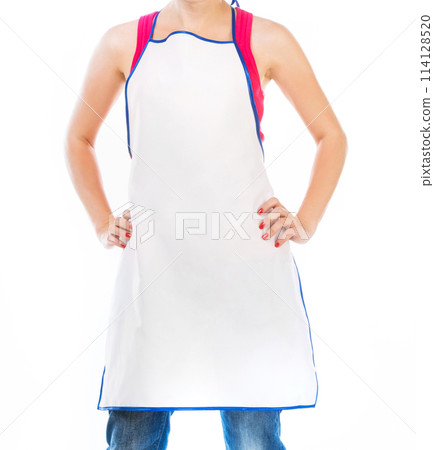 beautiful woman in apron 114128520