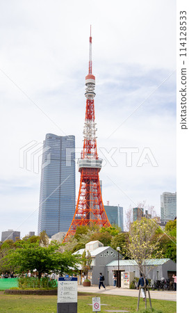 從Shiba公園看的東京鐵塔 從Shiba公園看的東京鐵塔 114128533