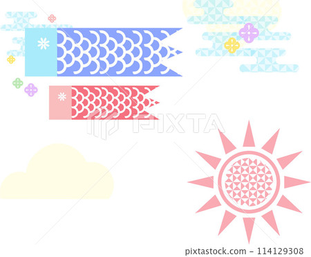 端午節模板_鯉魚旗 114129308