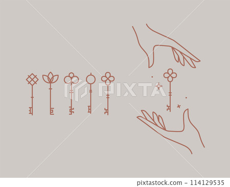 Linear key collection 114129535