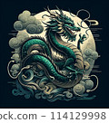 中國畫風格的龍 114129998
