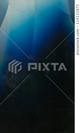 Cracked glass. Broken overlay. Damaged display. Blue glow defect dust scratch shattered worn texture on dark black illustration abstract background. Cracked glass. Broken overlay. Damaged display. Blue glow defect dust scratch shattered worn texture on dark black illustration abstract background. 114131973