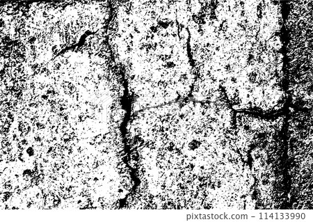Black grunge texture isolated on white background 114133990