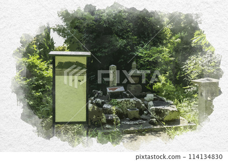 Watercolor style, Hayashima Park, Takei Shokan Gorinto, Hayashima Town, Tsukubo District, Okayama Prefecture 114134830