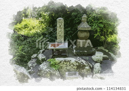 Watercolor style, Hayashima Park, Takei Shokan Gorinto, Hayashima Town, Tsukubo District, Okayama Prefecture 114134831