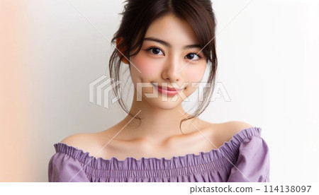 Young woman in a dress 114138097