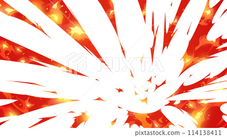 Background with a flame impact effect flying from the bottom right_16:9 Background with a flame impact effect flying from the bottom right_16:9 114138411