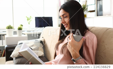 Young attractive black teenager girl look 114138829