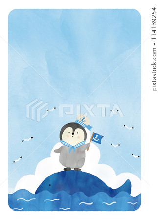 Penguin's Summer Greetings 114139254