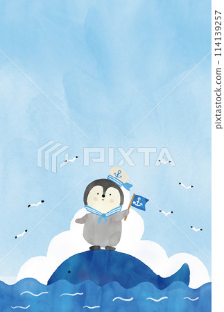 Penguin's Summer Greetings 114139257