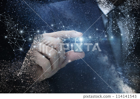 Concept of installing protection on a global network . Concept of installing protection on a global network . 114141543