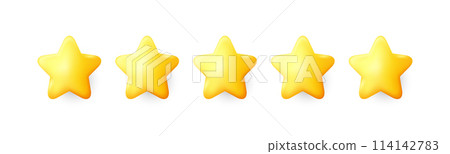 Five stars customer product rating review. Feedback stars, best service opinion. Positive user rate. Customer satisfaction feedback, evaluate quality service, five star review. Vector illustration Five stars customer product rating review. Feedback stars, best service opinion. Positive user rate. Customer satisfaction feedback, evaluate quality service, five star review. Vector illustration 114142783