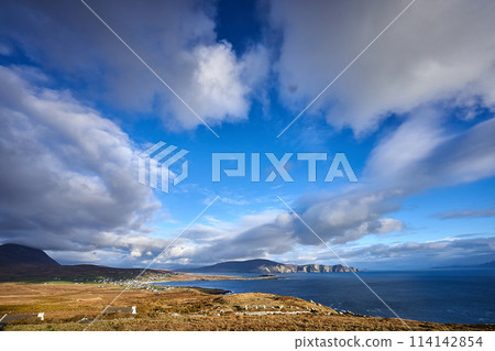 Clouds on Ireland Achill island coast 114142854