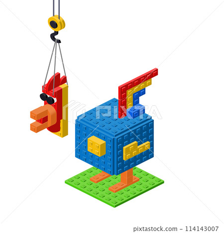 Bird breeding concept on white background. Vector Bird breeding concept on white background. Vector 114143007