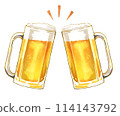 A toast with draft beer 114143792