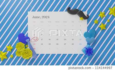 六月日曆 父親節 16:9 六月日曆 父親節 16:9 114144997