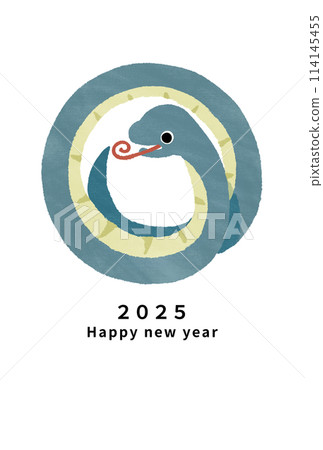 2025 蛇年新年賀卡模板 114145455