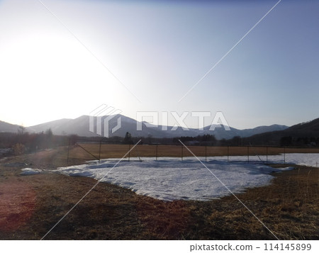 Mountains and sunset Mountains and sunset 114145899