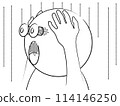 Illustration of a shocked person 114146250