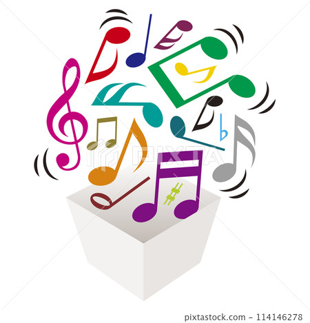 色彩繽紛、活潑的字母和禮物盒 114146278