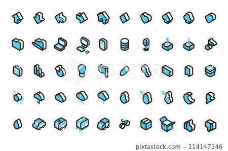 Isometric Icon Set 2R Isometric Icon Set 2R 114147146