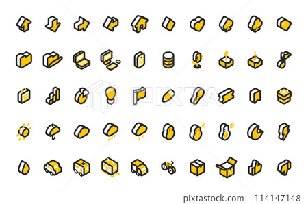 等距圖示集 2（黃色） 114147148