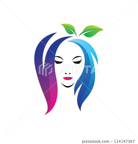 Beauty hair and salon logo 114147367