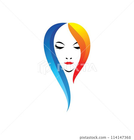 Beauty hair and salon logo 114147368