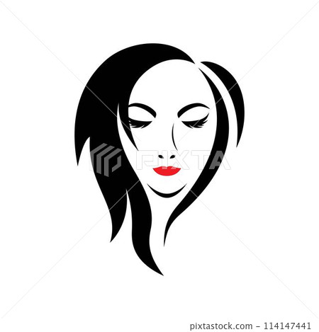 Beauty hair and salon logo Beauty hair and salon logo 114147441