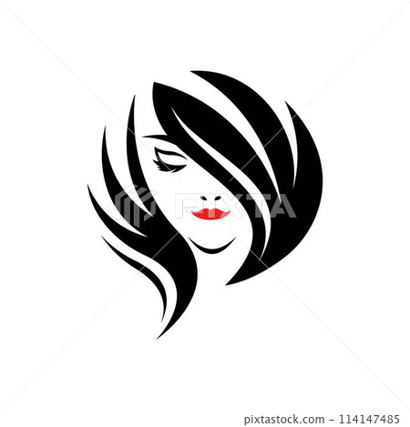Beauty hair and salon logo 114147485