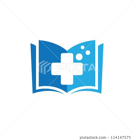 Medical book logo images illustration 114147575