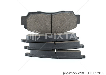 Brake pads isolated on white background Brake pads isolated on white background 114147946
