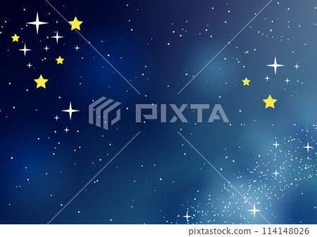 太空，星星，七夕，銀河，背景，插畫，簡單，水平 114148026