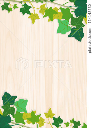 Summer vine frame, wood grain background, portrait orientation Summer vine frame, wood grain background, portrait orientation 114148380