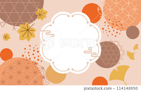 Japanese pattern Respect for the Aged Day vector illustration background Japanese pattern Respect for the Aged Day vector illustration background 114148950