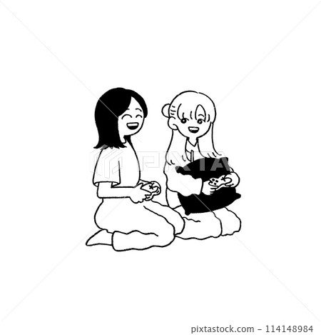 一個女孩在玩遊戲 114148984