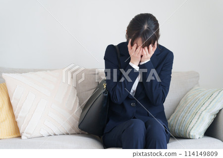 A woman with poor health A woman with poor health 114149809